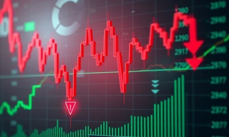 C98 volatility crisis showing dramatic price crash and recovery patterns on trading chart