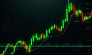 CAKE cryptocurrency dramatic price surge chart with technical indicators showing volatile trading patterns