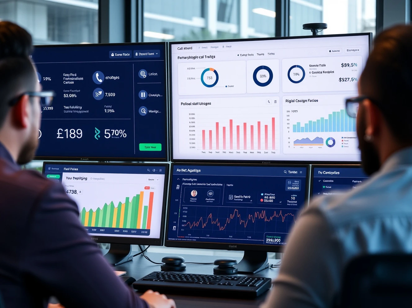 Call tracking dashboard showing marketing campaign performance and phone conversion analytics
