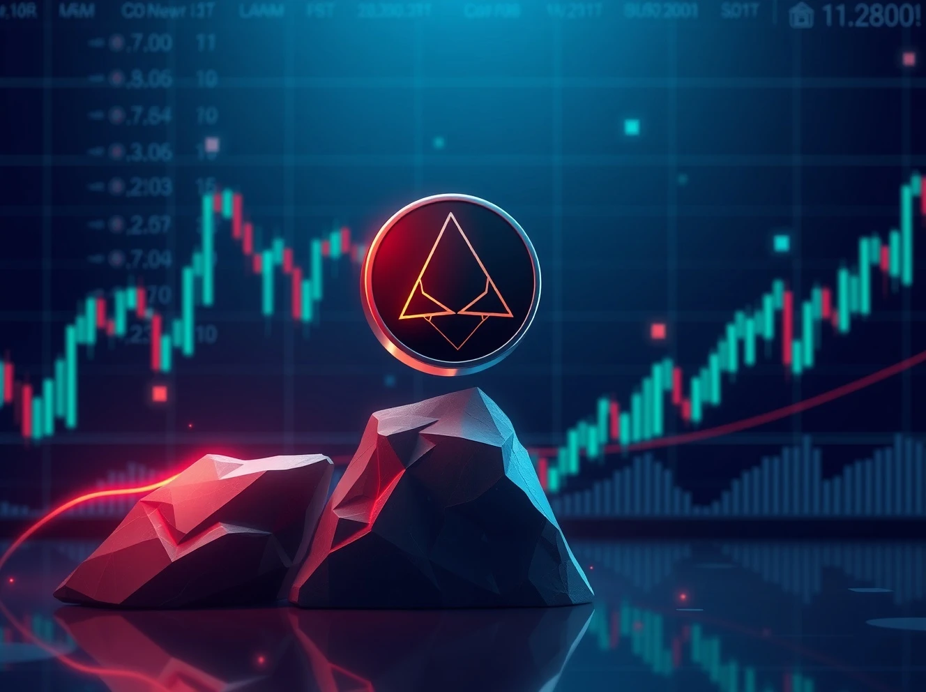 Cardano ADA token at critical support level with price analysis charts and rising altcoin performance indicators