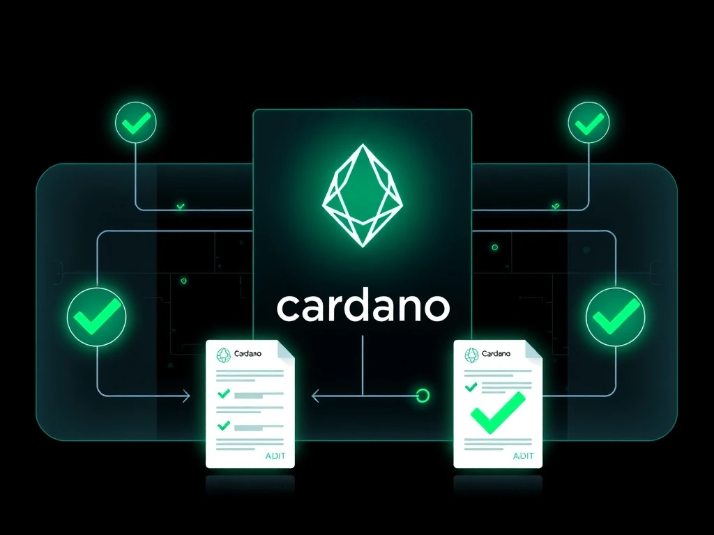 Cardano audit verification process confirming blockchain integrity and transparency