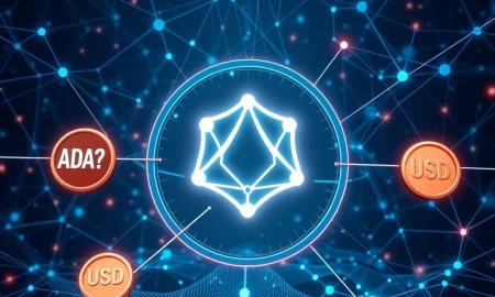 Cardano blockchain network integrating USD1 stablecoin and Chainlink oracles for enhanced DeFi capabilities