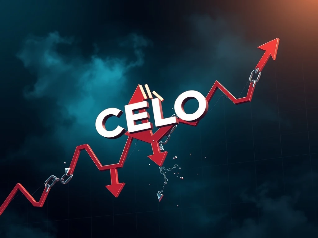 CELO depegging crisis showing catastrophic cryptocurrency market collapse
