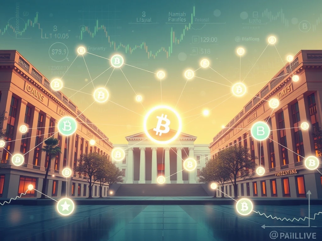 Chainlink network connecting blockchain to real-world data for institutional adoption