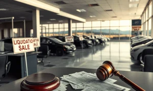 Chapter 7 bankruptcy proceedings for auto chain liquidation and creditor repayment process