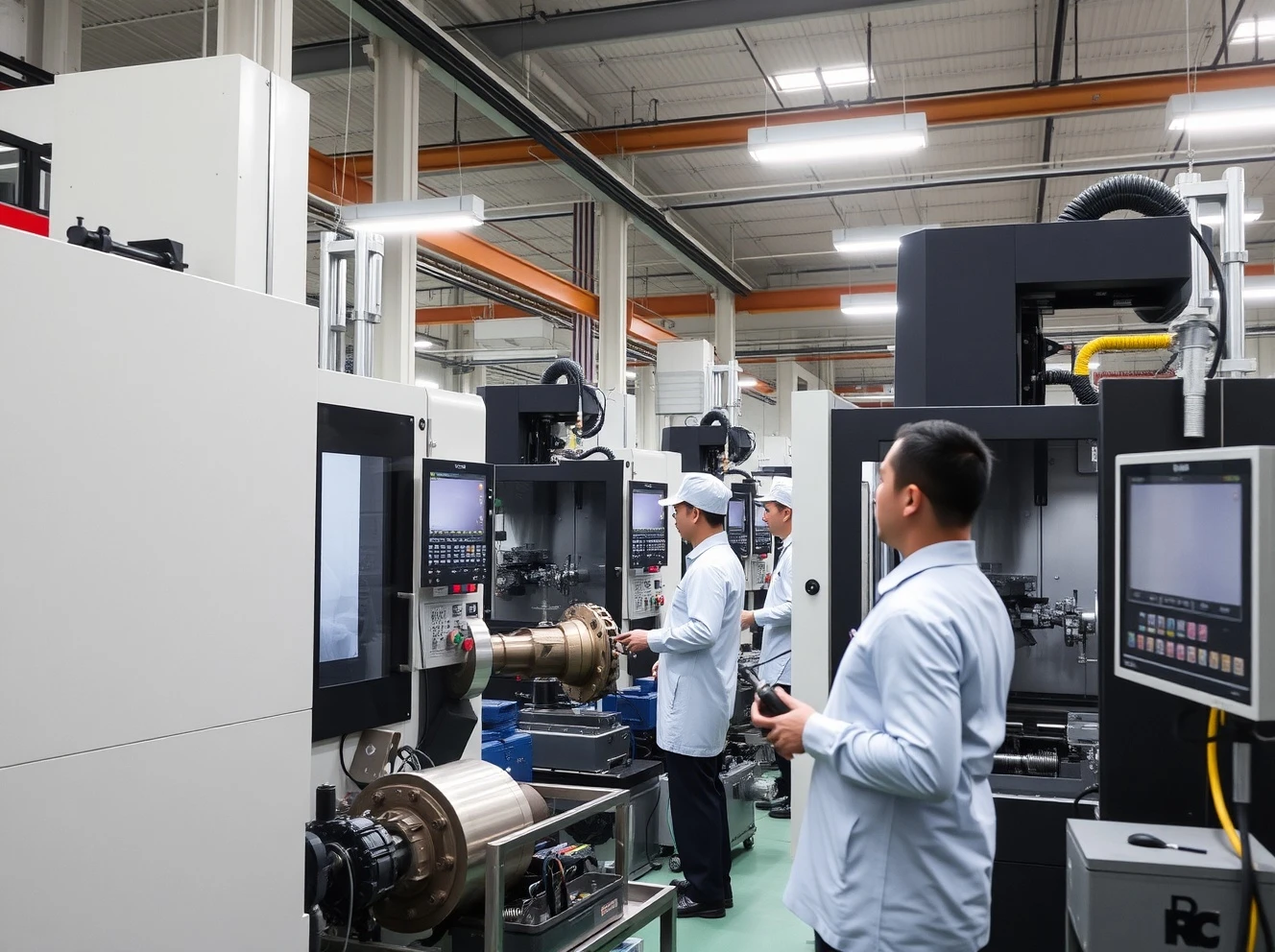 Advanced Chinese custom parts manufacturing factory producing precision components for global supply chains