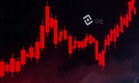 CHZ cryptocurrency dramatic price decline chart showing severe bearish momentum