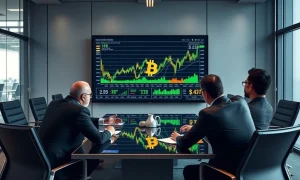 Corporate Bitcoin investment strategy analysis showing market trends and financial risk assessment