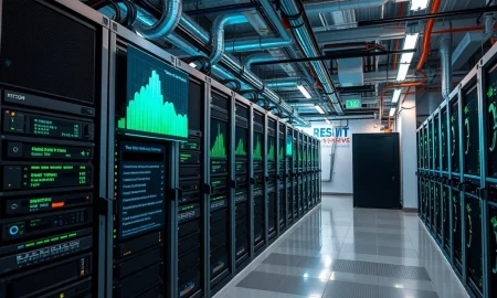 Cipher Mining Bitcoin mining facility with advanced technology and efficiency metrics