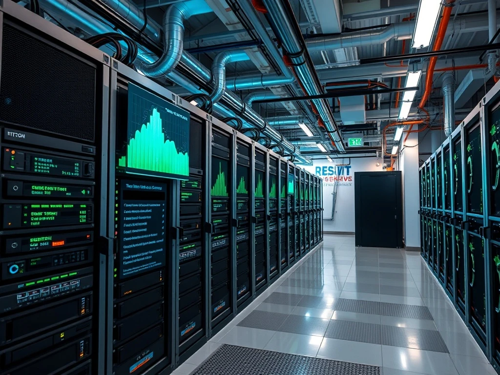 Cipher Mining Bitcoin mining facility with advanced technology and efficiency metrics