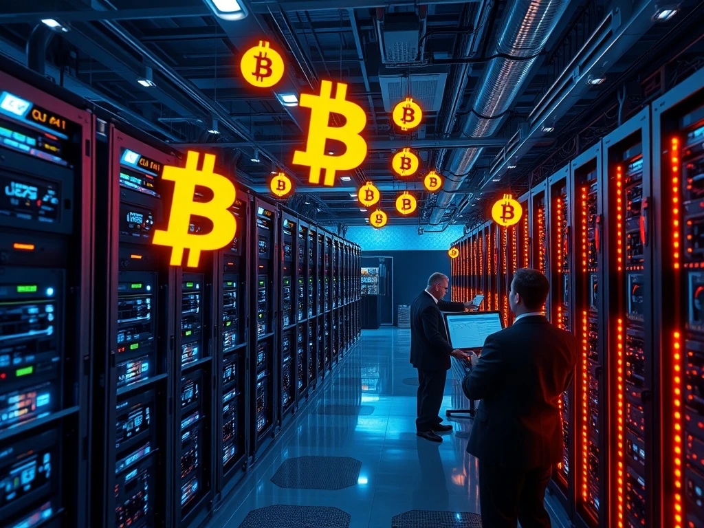 Cipher Mining facility showing advanced cryptocurrency mining operations with institutional investment growth