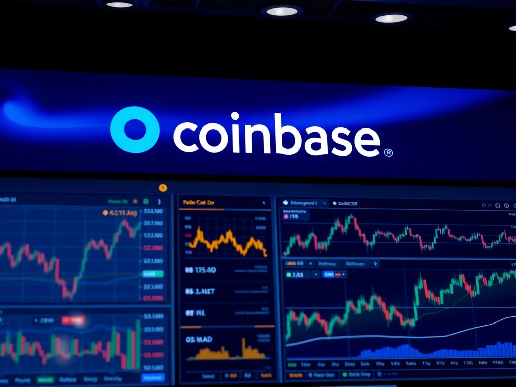 Coinbase Mag7 Crypto Equity Futures dashboard showing institutional trading interface with diversified asset performance