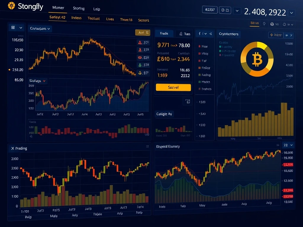 Coinbase multi-asset derivatives dashboard showing blended stock and crypto index performance