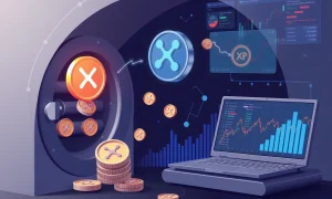 XRP liquidity movement between institutional vaults and trading platforms showing strategic reallocation