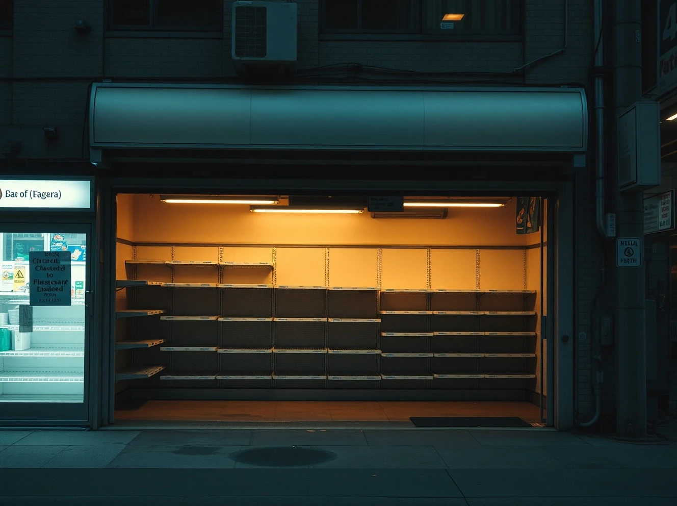 Closed convenience store showing retail closures impact on local communities