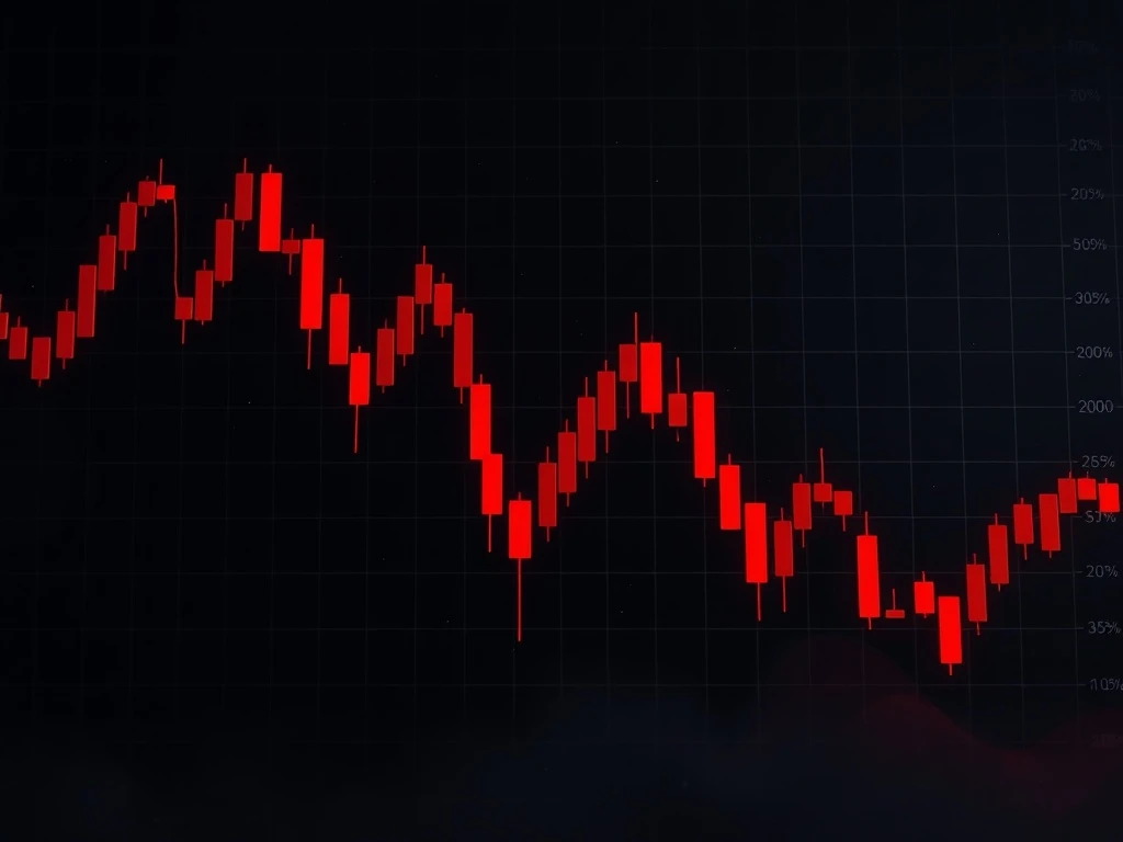 COOKIE cryptocurrency price chart showing dramatic 46.6% plunge amid market volatility