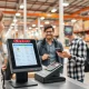 Costco cryptocurrency payments at modern checkout terminal showing digital transaction completion