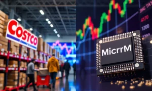 Critical earnings reports analysis for Costco and Micron showing stock performance and market impact
