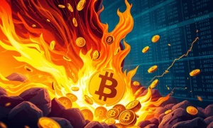 Covalent strategic token burn process showing digital tokens being removed from circulation