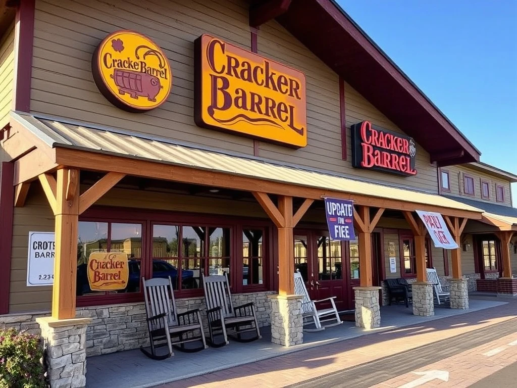 Cracker Barrel controversy surrounding logo changes and corporate branding response