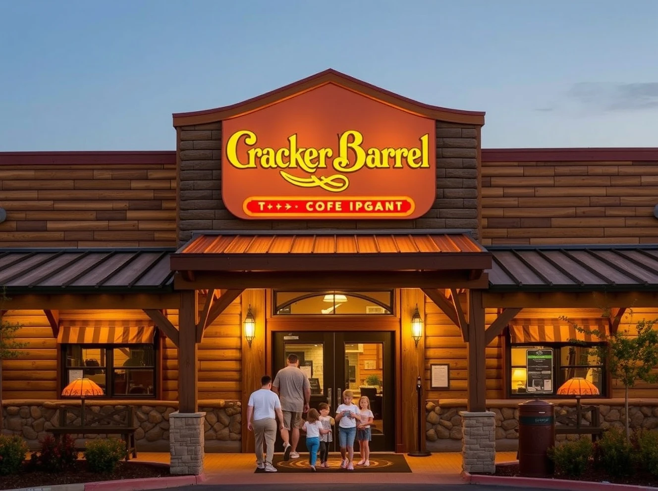 Cracker Barrel customers enjoying updated restaurant experience with modern amenities