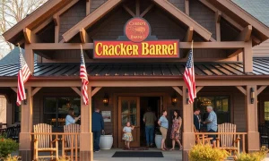 Cracker Barrel financial performance analysis showing traditional restaurant with strong customer traffic