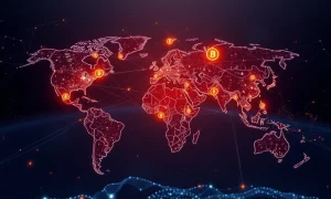 Global crypto adoption growth showing digital currency expansion across world markets