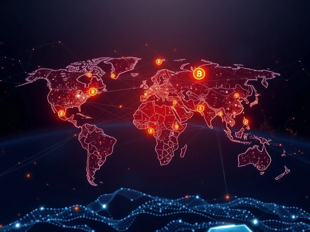 Global crypto adoption growth showing digital currency expansion across world markets