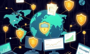 Strategic crypto asset management dashboard showing global exchange monitoring and risk mitigation tools