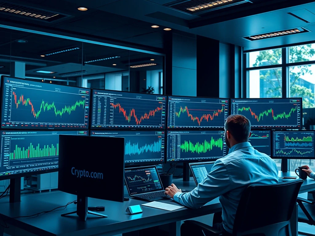 Crypto.com OTC trading platform interface showing real-time cryptocurrency market data and execution tools