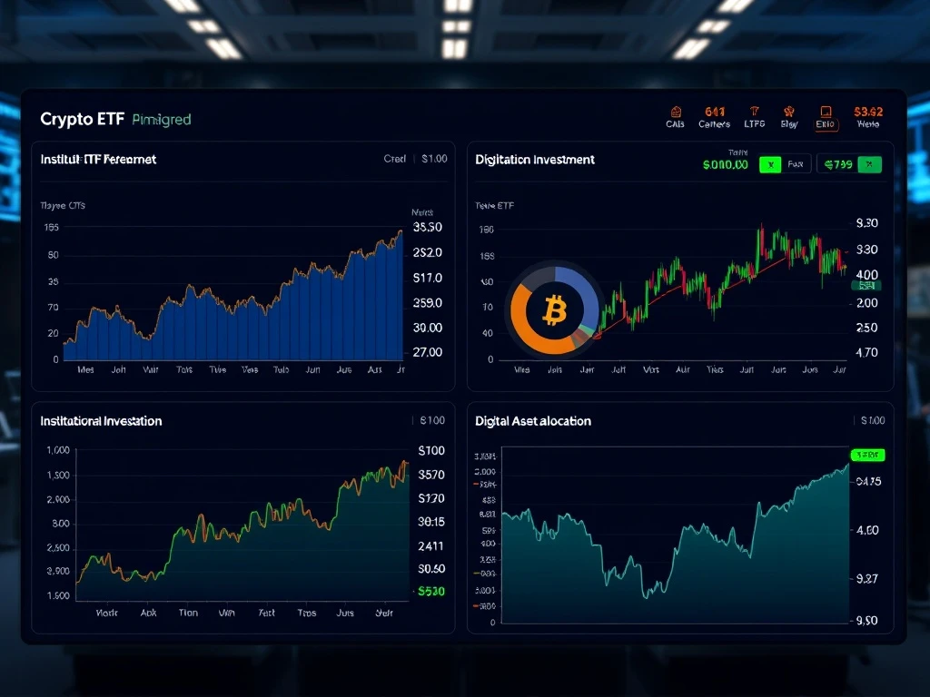 Crypto ETFs driving institutional investment transformation in digital finance with portfolio allocation models