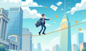 Crypto exchange regulatory risks illustrated through balancing act between traditional finance and blockchain innovation