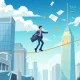 Crypto exchange regulatory risks illustrated through balancing act between traditional finance and blockchain innovation