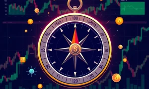 Crypto Fear & Greed Index compass guiding investors through market sentiment extremes