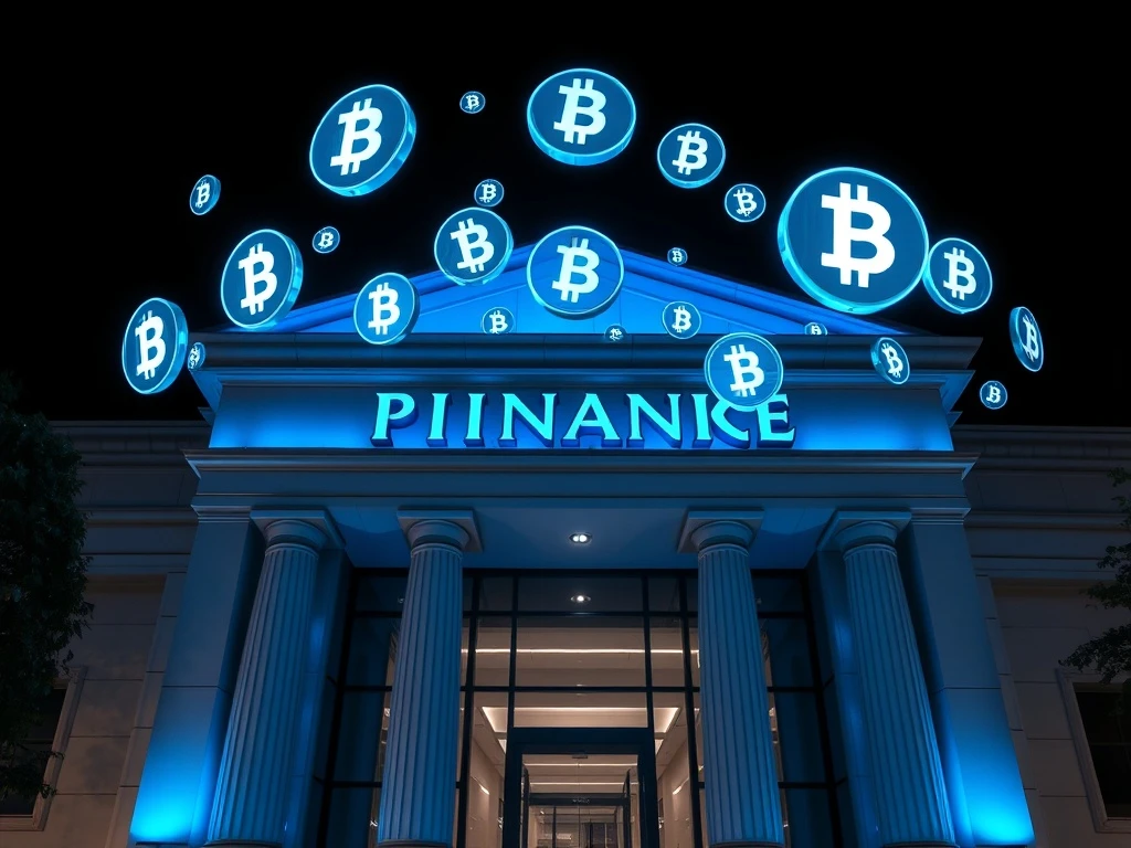 Financial institution embracing cryptocurrency for institutional adoption in modern digital economy