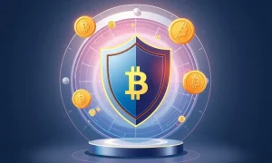 Secure crypto lending platform risk management with blockchain protection and digital security features