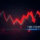 Dramatic crypto market crash showing plummeting cryptocurrency prices and massive liquidations