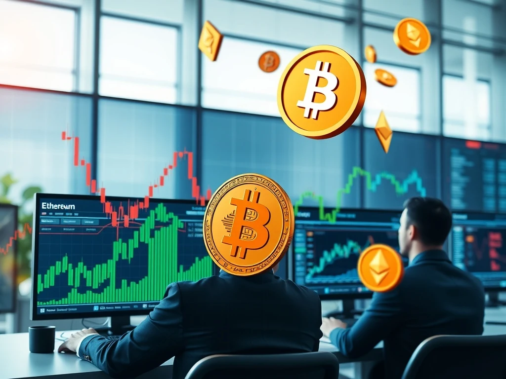 Crypto market analysis showing institutional capital moving from Bitcoin to Ethereum ETFs