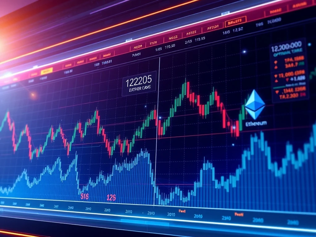 Strategic crypto options expiry trading dashboard showing Bitcoin and Ethereum volatility patterns