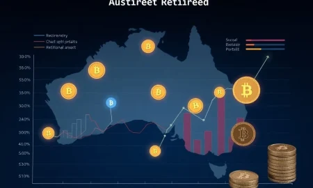 Australian crypto retirement investment strategy showing balanced portfolio integration