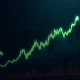 Cryptocurrency surge analysis showing dramatic price movement and technical indicators