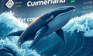 Cumberland's potential WLFI token market entry analysis showing whale trading volatility