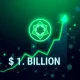 Curve DAO token achieving $1 billion market capitalization milestone with bullish chart indicators