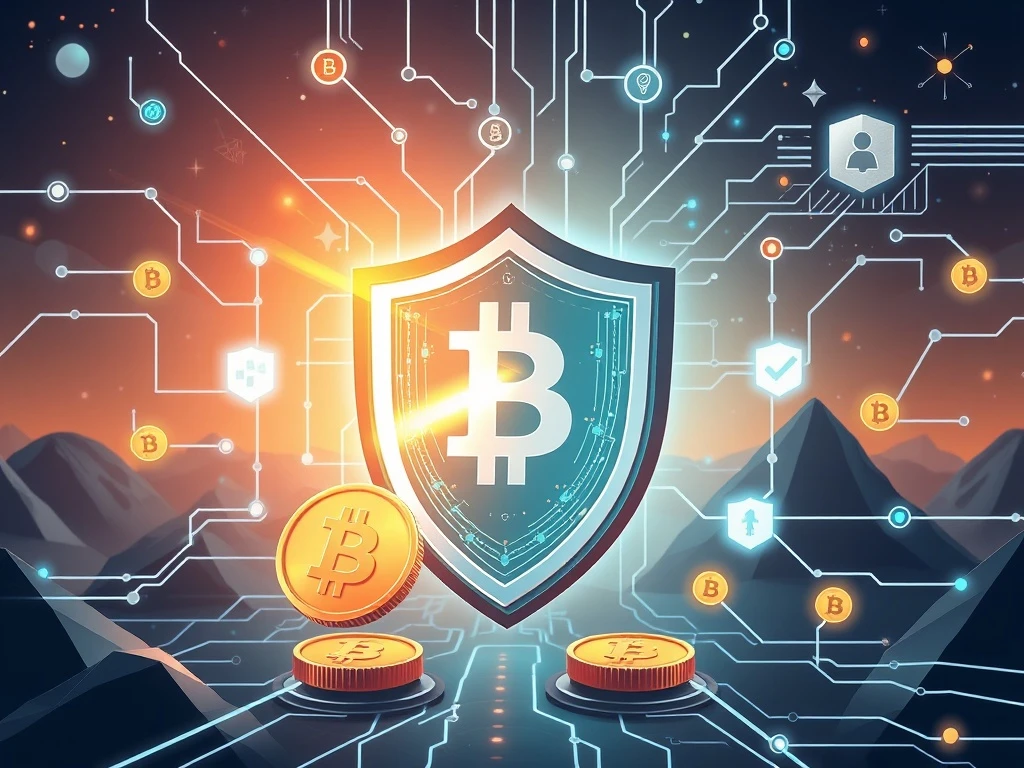 Protection against cyber threats in crypto with digital security shield and blockchain technology