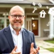 Dave Ramsey explaining when to buy a home with financial charts and house imagery