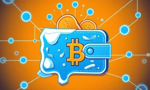DeFi decentralization crisis showing frozen cryptocurrency wallet with blockchain connections