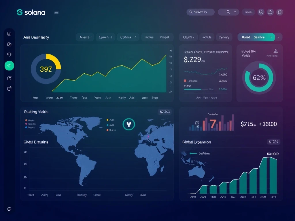 DeFi Development Corp Solana treasury management dashboard showing high-yield staking strategies