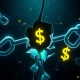 DeFi liquidity security breach showing vulnerable blockchain connections and financial leakage