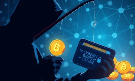 DeFi phishing attack security breach showing digital wallet compromise