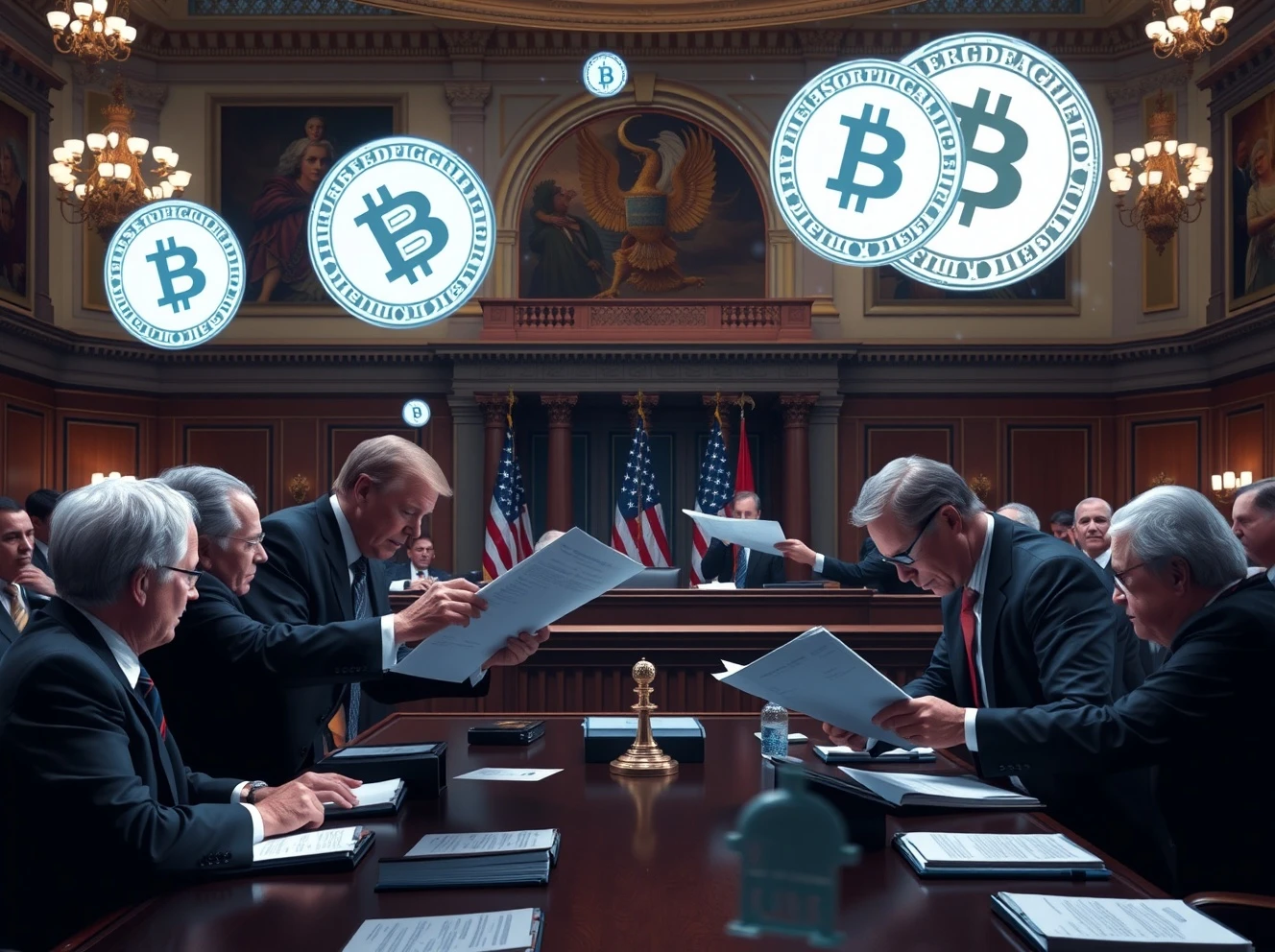 Bipartisan crypto regulation breakthrough with Democratic and Republican senators collaborating on digital asset legislation